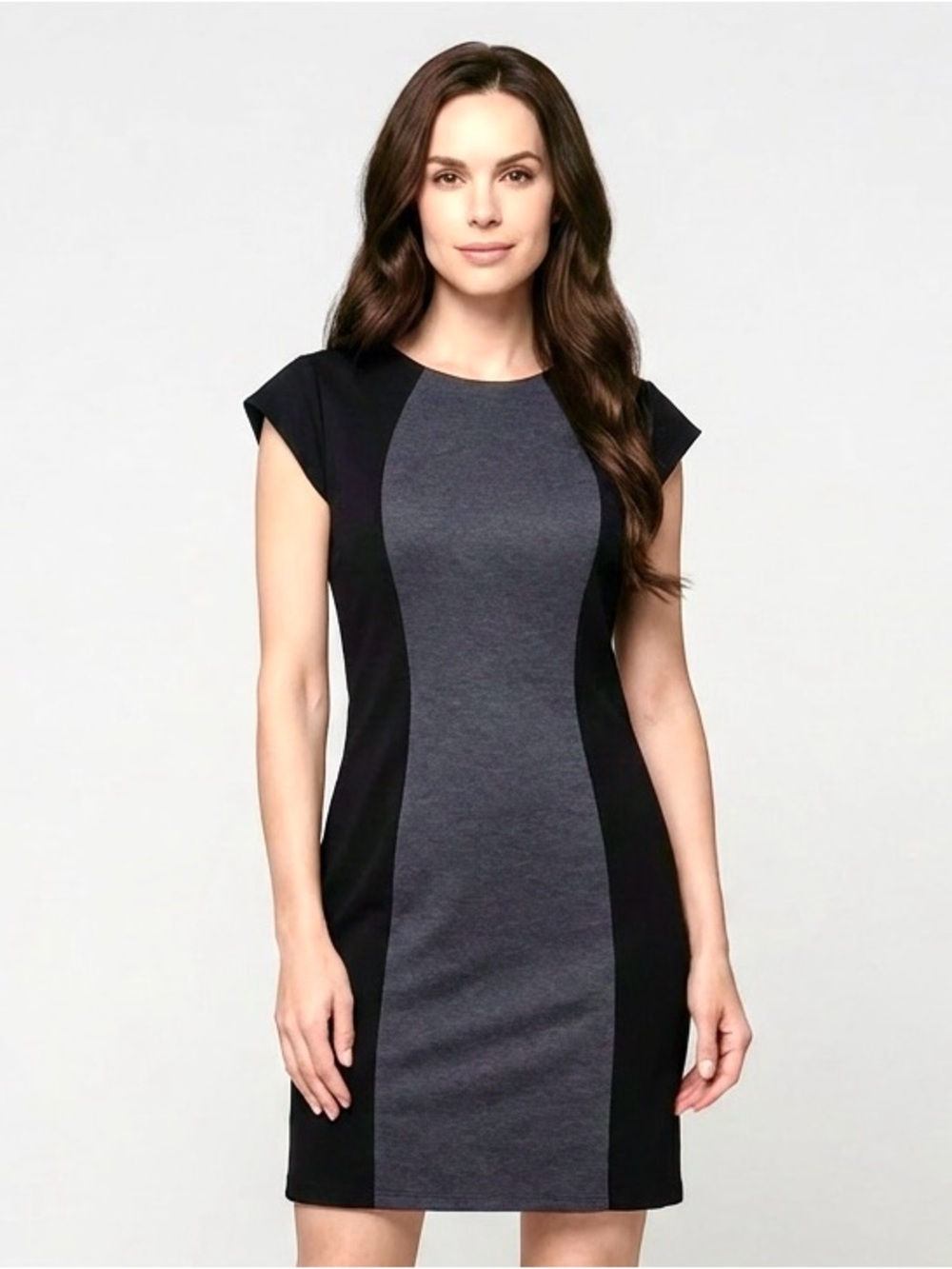 Vintage Milano Size XL 90’s Black Grey Women’s Dress